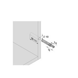 TIP-ON Blum do drzwi - wersja standardowa, z magnesem 956.1004 biały