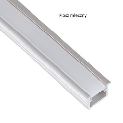 Profil aluminiowy do taśmy LED INSIDE LINE MINI 2m do wpustu klosz transparentny
