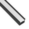 Profil aluminiowy czarny do taśmy LED INSIDE LINE MINI 2m do wpustu klosz mleczny