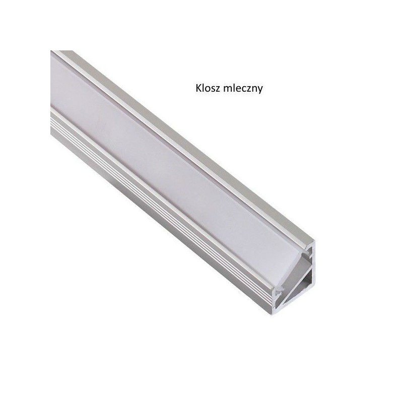 Profil aluminiowy do taśm LED, TRI-LINE MINI 2m klosz mleczny