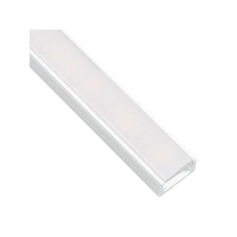 Profil do taśmy LED, LINE MINI 2m - biały - klosz mleczny