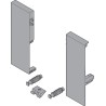 Mocowanie frontu TANDEMBOX, wys. C, do szuflady wewnętrznej z pojedynczym relingiem, lewe/prawe, do TANDEMBOX antaro, biała