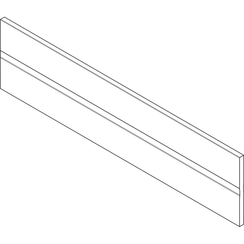 ORGA-LINE listwa poprzeczna do przycięcia, do szuflady z wysokim frontem TANDEMBOX, dł. 477 mm, aluminium, R9006 szara