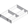 ORGA-LINE wkład z przegródkami (częściowe wypełnienie), do szuflady standardowej TANDEMBOX, dł. NL 450 mm, szer. 291 mm, i