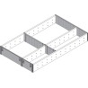 ORGA-LINE wkład z przegródkami (częściowe wypełnienie), do szuflady standardowej TANDEMBOX, dł. NL 500 mm, szer. 291 mm, i