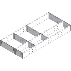ORGA-LINE wkład z przegródkami (częściowe wypełnienie), do szuflady standardowej TANDEMBOX, dł. NL 650 mm, szer. 291 mm, i