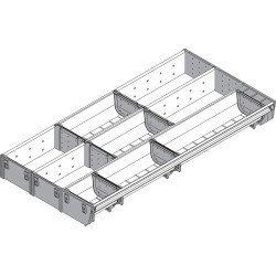 ORGA-LINE wkład kombi (częściowe wypełnienie), do szuflady standardowej TANDEMBOX, dł. NL 600 mm, szer. 297 mm, inox