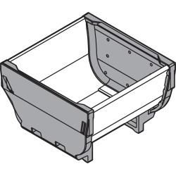 ORGA-LINE pojemnik,  TANDEMBOX/TANDEM szuflady standardowej, długość 88 mm, szerokość 88 mm, inox