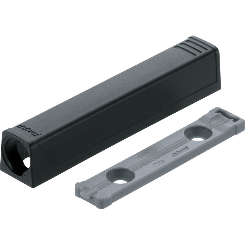 Adapter TIP-ON do drzwi, prosty (20/32 mm), czarna