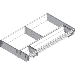 ORGA-LINE wkład kombi (częściowe wypełnienie), do szuflady standardowej TANDEMBOX, dł. NL 500 mm, szer. 289 mm, inox