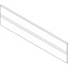 ORGA-LINE listwa poprzeczna do przycięcia, do szuflady z wysokim frontem TANDEMBOX, dł. 1077 mm, aluminium, R9006 szara