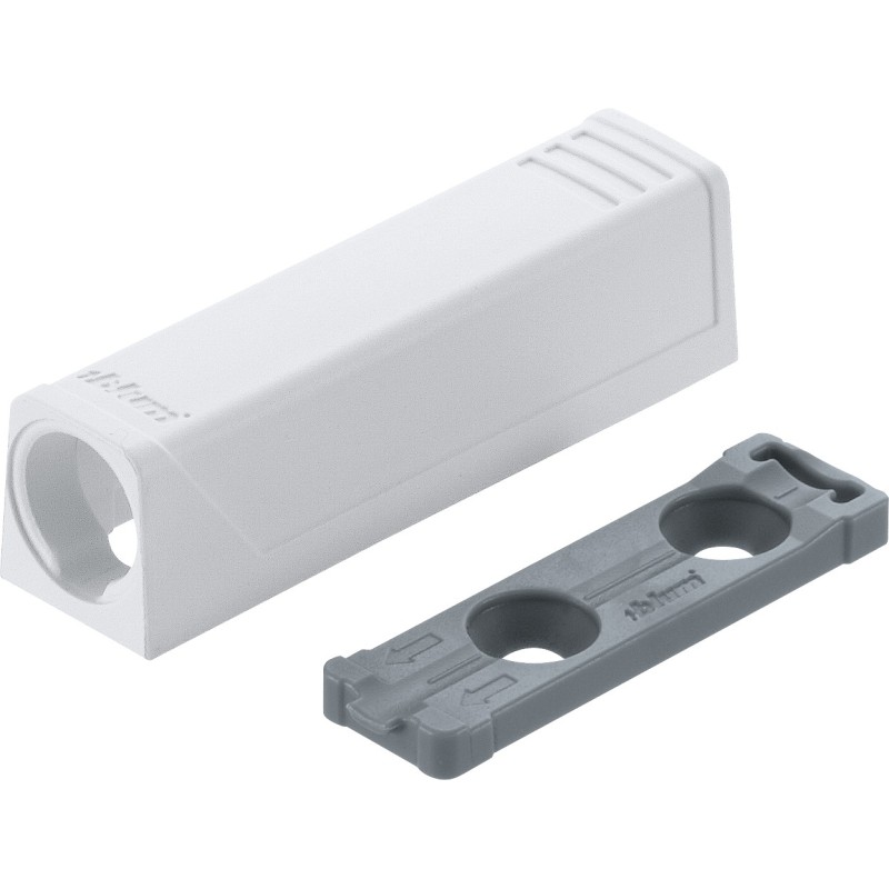 Adapter TIP-ON do drzwi, prosty (20/17 mm), biała