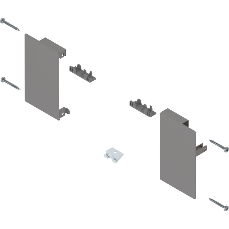 Blum ZI4.0MS1 Mocowanie frontu MERIVOBOX , do szuflady wewnętrznej, lewe/prawe