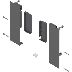 Blum ZI4.2ES1 Mocowanie frontu MERIVOBOX , do szuflady wewnętrznej, lewe/prawe