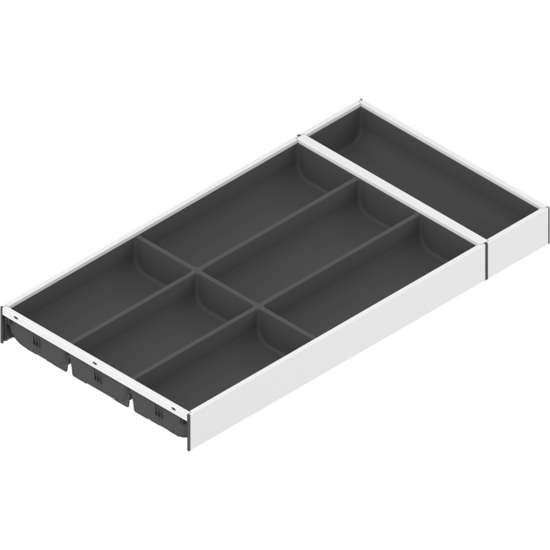Blum ZC7S600BS3 AMBIA-LINE do szuflad AMBIA-LINE wkład na sztućce do szuflady standardowej, do LEGRABOX/MERIVOBOX, tworzywo sztu