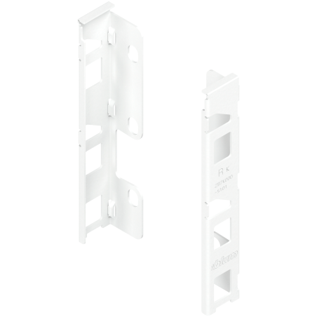 Blum ZB7K000S Uchwyt drewnianej ścianki tylnej Uchwyt drewnianej ścianki tylnej LEGRABOX, wys. K (144 mm), prawy+lewy jedwabiści