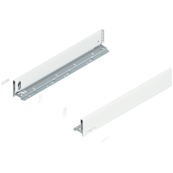Blum 770M5502S Boki Bok szuflady LEGRABOX, wysokość M (90.5 mm), dł. 550 mm, lewy/prawy, do LEGRABOX pure jedwabiście biały mat