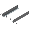Blum 770M6002S Boki Bok szuflady LEGRABOX, wysokość M (90.5 mm), dł. 600 mm, lewy/prawy, do LEGRABOX pure antracyt mat prawy+lew