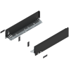 Blum 770M4002S Boki Bok szuflady LEGRABOX, wysokość M (90.5 mm), dł. 400 mm, lewy/prawy, do LEGRABOX pure czarny mat prawy+lewy