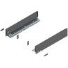 Blum 770M4502S Boki Bok szuflady LEGRABOX, wysokość M (90.5 mm), dł. 450 mm, lewy/prawy, do LEGRABOX pure antracyt mat prawy+lew