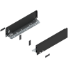 Blum 770M3502S Boki Bok szuflady LEGRABOX, wysokość M (90.5 mm), dł. 350 mm, lewy/prawy, do LEGRABOX pure czarny mat prawy+lewy