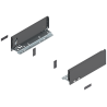 Blum 770M2702S Boki Bok szuflady LEGRABOX, wysokość M (90.5 mm), dł. 270 mm, lewy/prawy, do LEGRABOX pure antracyt mat prawy+lew