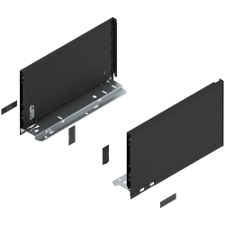 Blum 770C3002S Boki Bok szuflady LEGRABOX, wysokość C (177 mm), dł. 300 mm, lewy/prawy, do LEGRABOX pure czarny mat prawy+lewy