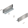 Blum 770M2702I Boki Bok szuflady LEGRABOX, wysokość M (90.5 mm), dł. 270 mm, lewy/prawy, do LEGRABOX pure inox-szczotk.-lakier. 