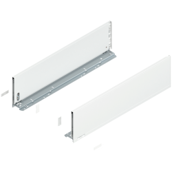 Blum 770C6502S Boki Bok szuflady LEGRABOX, wysokość C (177 mm), dł. 650 mm, lewy/prawy, do LEGRABOX pure jedwabiście biały mat p