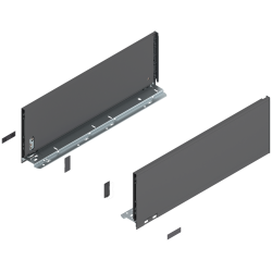 Blum 770C5002S Boki Bok szuflady LEGRABOX, wysokość C (177 mm), dł. 500 mm, lewy/prawy, do LEGRABOX pure antracyt mat prawy+lewy