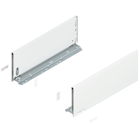 Blum 770C4502S Boki Bok szuflady LEGRABOX, wysokość C (177 mm), dł. 450 mm, lewy/prawy, do LEGRABOX pure jedwabiście biały mat p