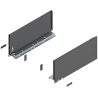 Blum 770C4002S Boki Bok szuflady LEGRABOX, wysokość C (177 mm), dł. 400 mm, lewy/prawy, do LEGRABOX pure antracyt mat prawy+lewy
