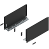 Blum 770C3502S Boki Bok szuflady LEGRABOX, wysokość C (177 mm), dł. 350 mm, lewy/prawy, do LEGRABOX pure czarny mat prawy+lewy
