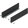 Blum 770C6502S Boki Bok szuflady LEGRABOX, wysokość C (177 mm), dł. 650 mm, lewy/prawy, do LEGRABOX pure czarny mat prawy+lewy