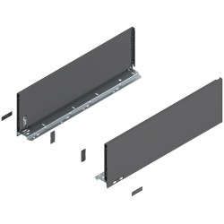 Blum 770C5502S Boki Bok szuflady LEGRABOX, wysokość C (177 mm), dł. 550 mm, lewy/prawy, do LEGRABOX pure antracyt mat prawy+lewy