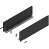 Blum 770C6002S Boki Bok szuflady LEGRABOX, wysokość C (177 mm), dł. 600 mm, lewy/prawy, do LEGRABOX pure czarny mat prawy+lewy