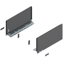 Blum 770C3502S Boki Bok szuflady LEGRABOX, wysokość C (177 mm), dł. 350 mm, lewy/prawy, do LEGRABOX pure antracyt mat prawy+lewy