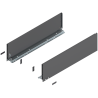 Blum 770C6502S Boki Bok szuflady LEGRABOX, wysokość C (177 mm), dł. 650 mm, lewy/prawy, do LEGRABOX pure antracyt mat prawy+lewy