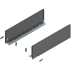 Blum 770C6002S Boki Bok szuflady LEGRABOX, wysokość C (177 mm), dł. 600 mm, lewy/prawy, do LEGRABOX pure antracyt mat prawy+lewy