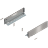 Blum 770M3502I Boki Bok szuflady LEGRABOX, wysokość M (90.5 mm), dł. 350 mm, lewy/prawy, do LEGRABOX pure inox-szczotk.-lakier. 