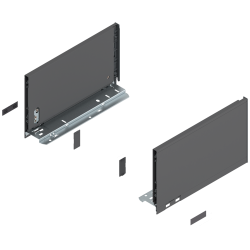 Blum 770C3002S Boki Bok szuflady LEGRABOX, wysokość C (177 mm), dł. 300 mm, lewy/prawy, do LEGRABOX pure antracyt mat prawy+lewy