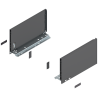Blum 770C3002S Boki Bok szuflady LEGRABOX, wysokość C (177 mm), dł. 300 mm, lewy/prawy, do LEGRABOX pure antracyt mat prawy+lewy