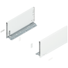 Blum 770C3502S Boki Bok szuflady LEGRABOX, wysokość C (177 mm), dł. 350 mm, lewy/prawy, do LEGRABOX pure jedwabiście biały mat p