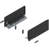 Blum 770K3002S Boki Bok szuflady LEGRABOX, wysokość K (128.5 mm), dł. 300 mm, lewy/prawy, do LEGRABOX pure czarny mat prawy+lewy