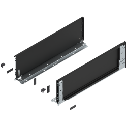 Blum 770C5501S Boki Bok szuflady LEGRABOX (za korpusem), wysokość C (177 mm), dł. 550 mm, lewy/prawy, do LEGRABOX pure czarny ma