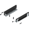 Blum 770M3501S Boki Bok szuflady LEGRABOX (za korpusem), wysokość M (90.5 mm), dł. 350 mm, lewy/prawy, do LEGRABOX pure czarny m
