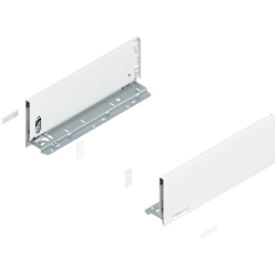 Blum 770K3502S Boki Bok szuflady LEGRABOX, wysokość K (128.5 mm), dł. 350 mm, lewy/prawy, do LEGRABOX pure jedwabiście biały mat