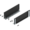 Blum 770C5001S Boki Bok szuflady LEGRABOX (za korpusem), wysokość C (177 mm), dł. 500 mm, lewy/prawy, do LEGRABOX pure czarny ma