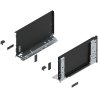 Blum 770C3001S Boki Bok szuflady LEGRABOX (za korpusem), wysokość C (177 mm), dł. 300 mm, lewy/prawy, do LEGRABOX pure czarny ma