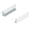 Blum 770K4002S Boki Bok szuflady LEGRABOX, wysokość K (128.5 mm), dł. 400 mm, lewy/prawy, do LEGRABOX pure jedwabiście biały mat